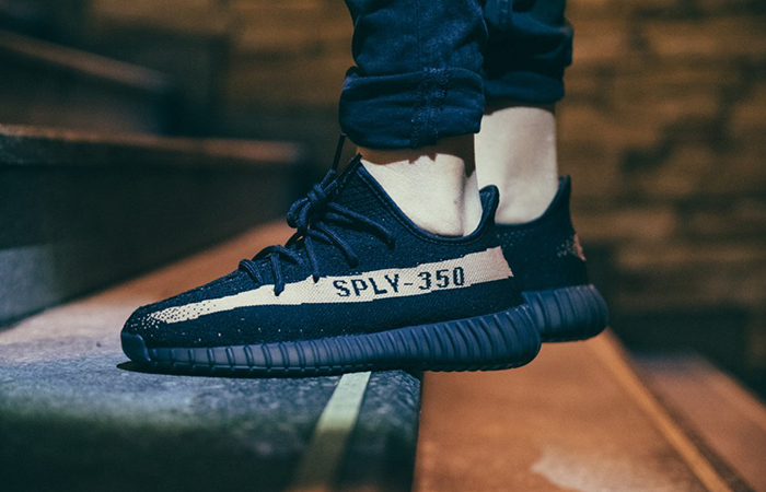 Adidas Yeezy 350 Boost V2 Black Copper On Foot