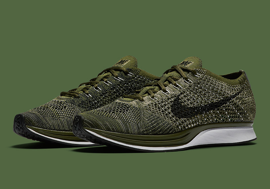 Official images of Nike Flyknit Racer Rough Green