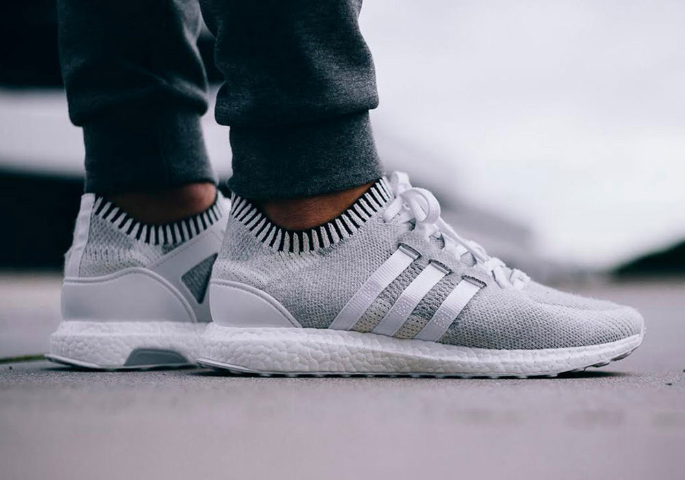 On Foot Look at adidas EQT Support Ultra Boost Primeknit White 02