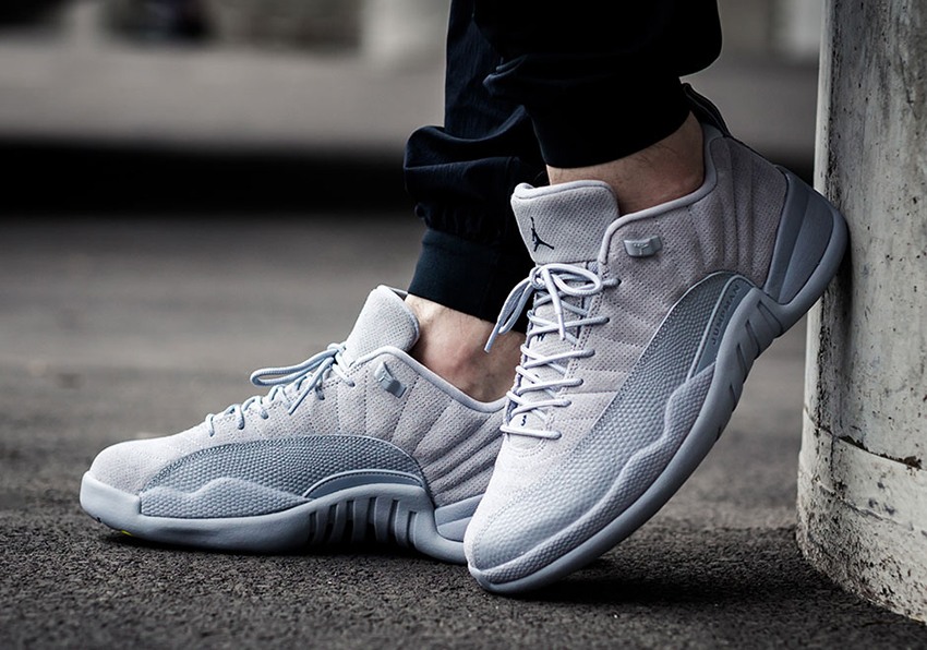Jordan 12 Low Grey Suede on Foot Shots - Sneaker News and Release Update in UK 03