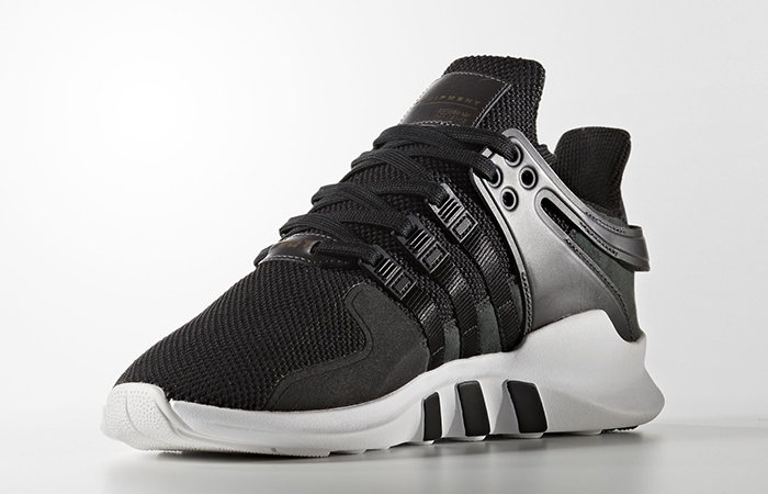 eqt support black and white