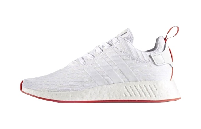 white and red nmd r2