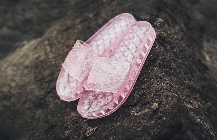 puma jelly slides pink