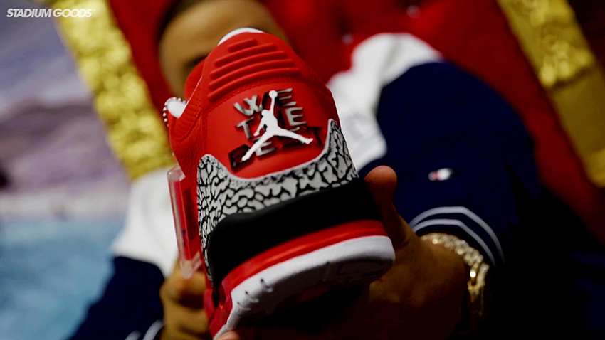 Closer Look at DJ Khaled x Air Jordan 3 Red Sneaker in UK EU, Trainer in UK EU, Yeezy Nike Jordan adidas NMD Reebok in UK DE EU 06