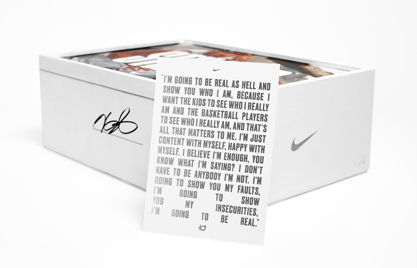 Signed Edition of Nike KD 10 Still KD 897815-100 d