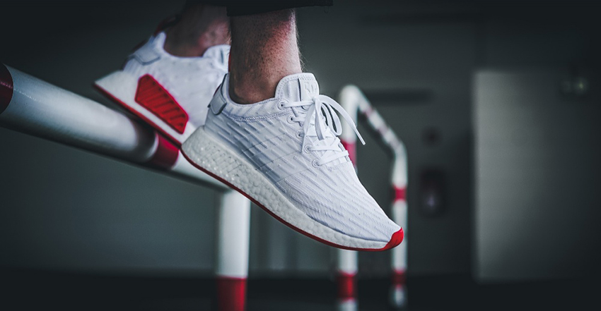 adidas NMD R2 Pk White Red – £87 Buy New Sneakers Trainers FOR Man Women in UK Europe EU Germany DE