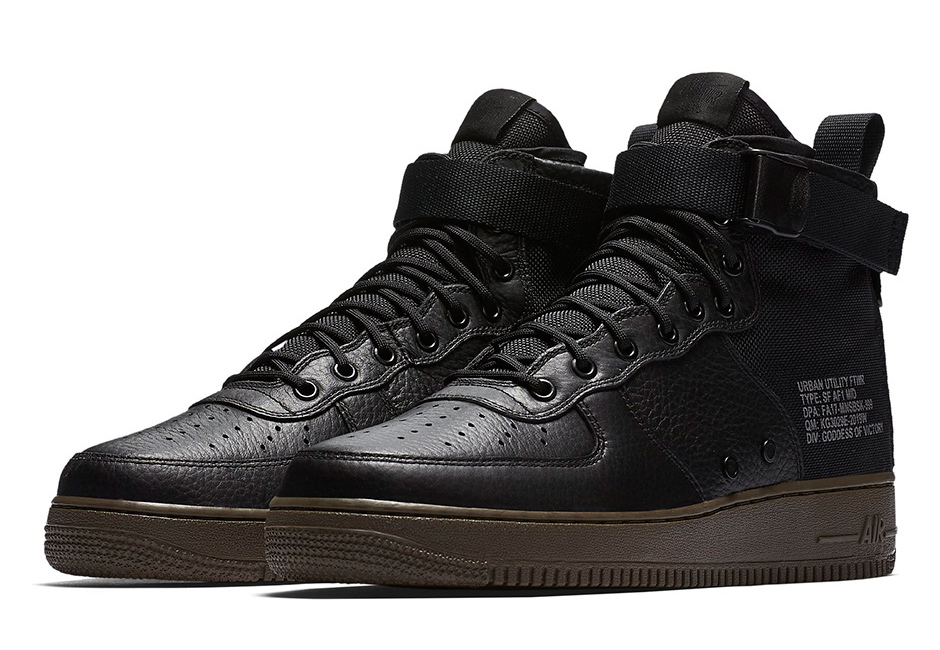 Nike SF Air Force 1 Mid Black Brown – FastSole.co.uk