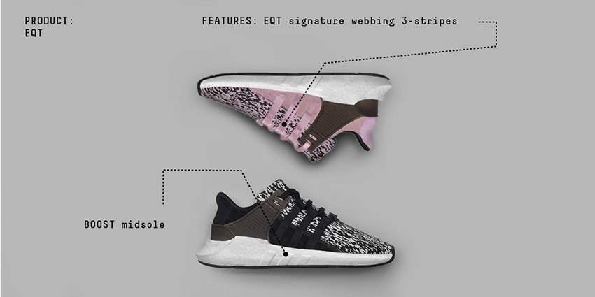 adidas EQT Support 93/17 Glitch Pack in Pink and Black 03