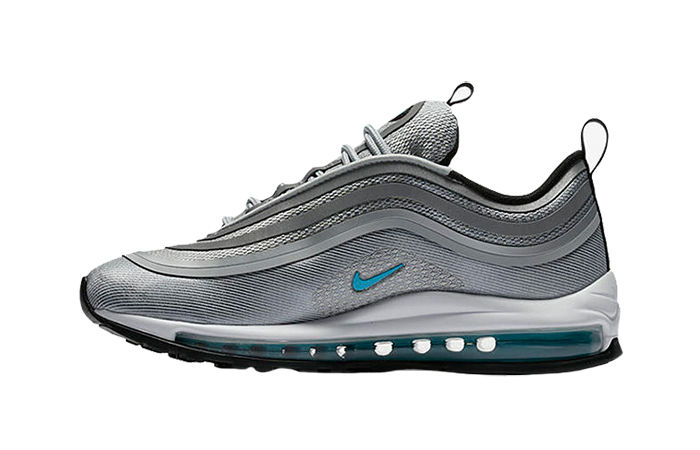 nike air max 97 ultra trainers in white and blue