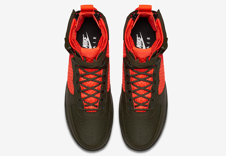 Nike SF-Air Force 1 Mid Khaki Crimson Release Details 03