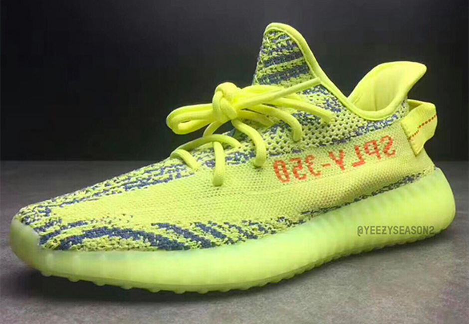 yeezy yellow and blue