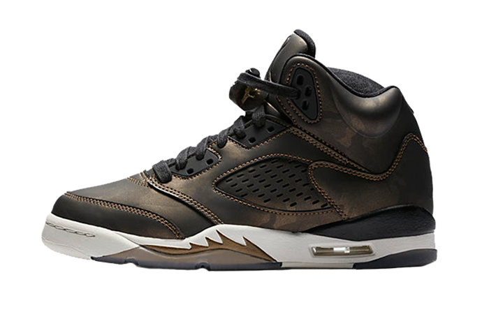 Air Jordan 5 Heiress Camo Metallic Black
