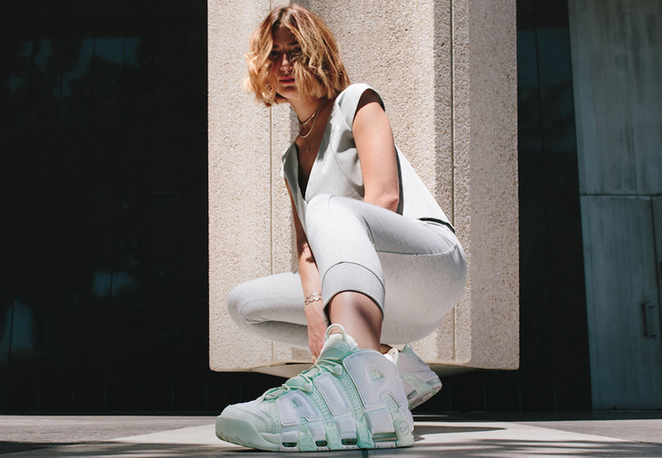 Nikes "Barely Green" is First Womens Exclusive Air More Uptempo