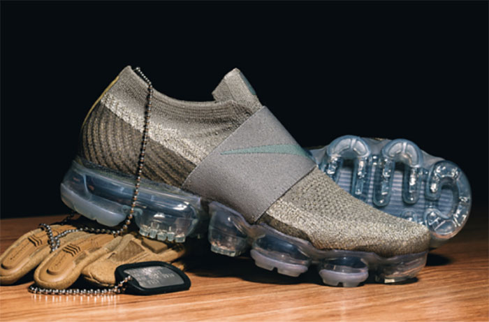 First Look at Nike Air VaporMax Laceless Olive Gold