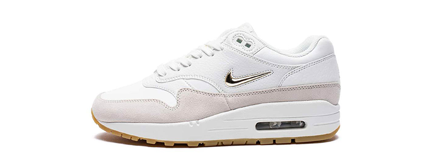 First Look at the Upcoming Nike Air Max 1 Jewel White and Grey AA0512-100 1
