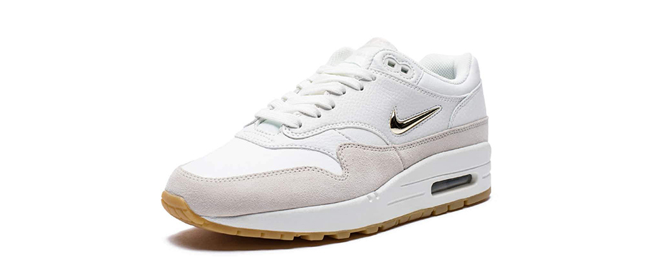 First Look at the Upcoming Nike Air Max 1 Jewel White and Grey AA0512-100 2