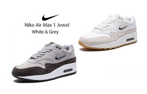 First Look at the Upcoming Nike Air Max 1 Jewel White and Grey AA0512-100 Feature