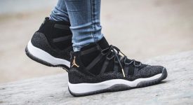 jordan 11 black and gold