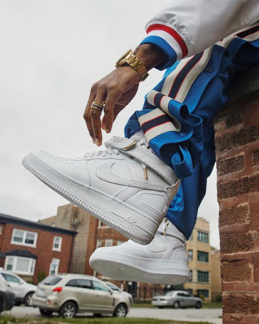Nike Air Force 1 Hi Just Don White on-foot looks 02