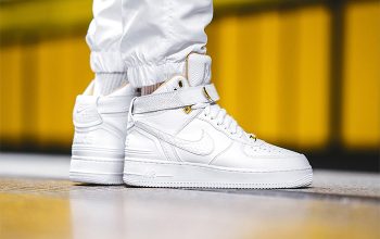 Nike Air Force 1 Hi Just White on-foot looks - Fastsole