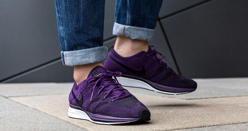 Nike Flyknit Trainer Night Purple On Foot Look 04
