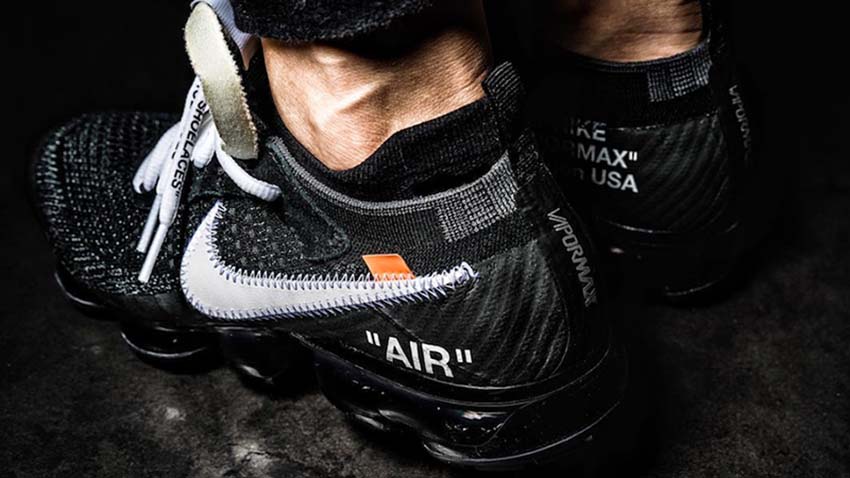 Off-White x Nike Air VaporMax Black on Foot Look Buy New Sneakers Trainers FOR Man Women in United Kingdom UK Europe EU Germany DE 02