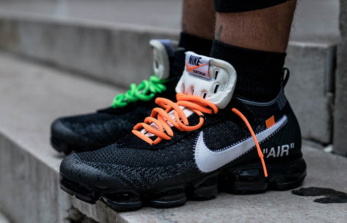 Off-White x Nike Air VaporMax Black on Foot Look
