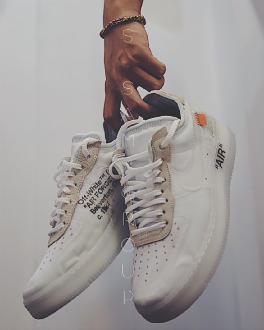 On Foot Look At The Off White X Nike Air Force 1 Low White Fastsole