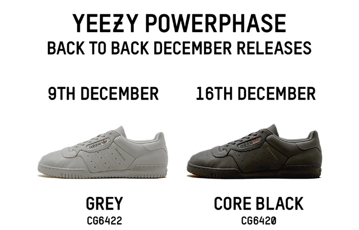 Yeezy Powerphase Calabasas Black and Grey Releasing this December
