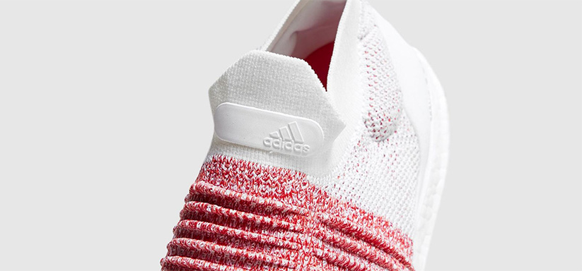 adidas Ultra Boost Laceless Scarlet On Foot Shots 03