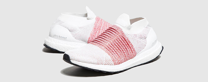 adidas Ultra Boost Laceless Scarlet On Foot Shots 05