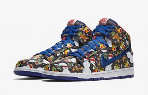 Concepts Nike SB Dunk High Ugly Sweater Christmas 881758-446 Buy New Sneakers Trainers FOR Man Women in United Kingdom UK Europe EU Germany DE 02