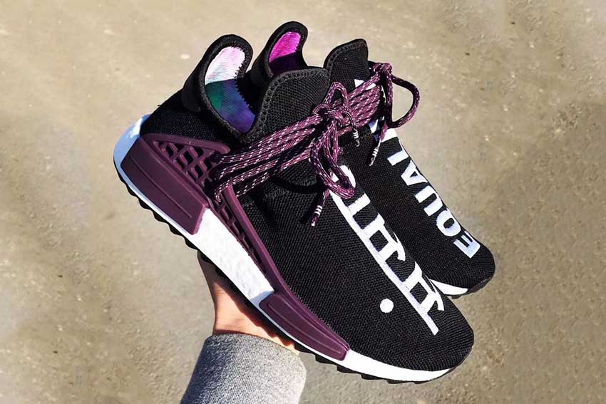 Pharrell x adidas NMD Hu Trail Holi Purple Closer Look