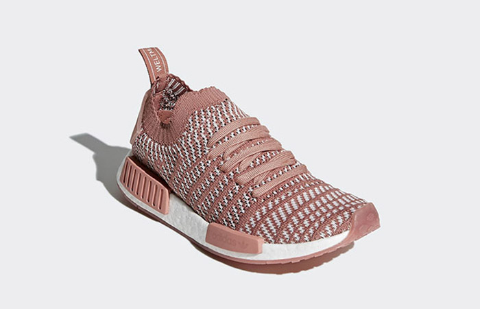 The adidas NMD R1 STLT in Ash Pink Colourway