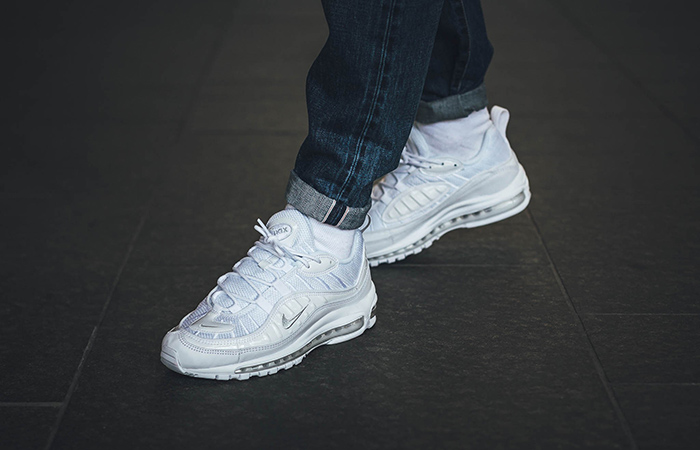 Nike Air Max 98 Triple White 640744-106 Buy New Sneakers Trainers FOR Man Women in United Kingdom UK Europe EU Germany DE FastSole 04