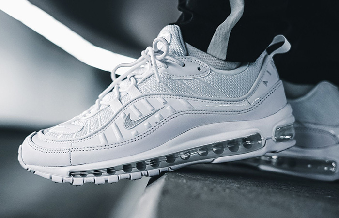 Nike Air Max 98 Triple White Official Look - Fastsole