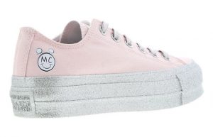 Miley Cyrus Coverse Chuck Taylor All Star Pink Silver 315552942302 03