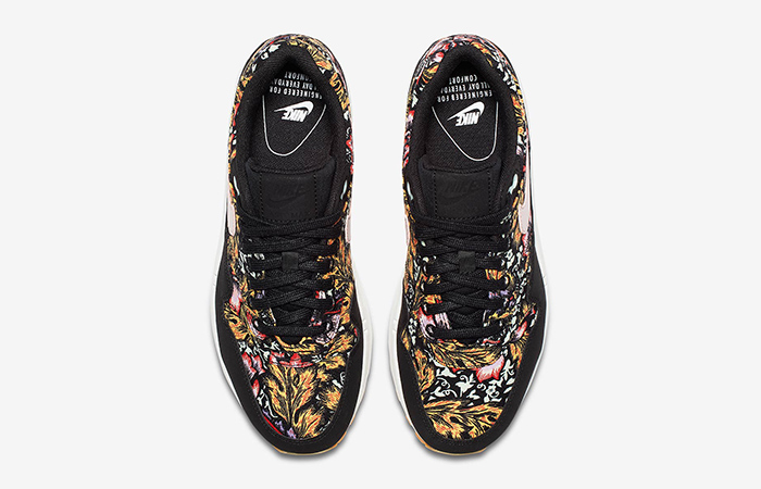 Nike Air Max 1 Floral Black Womens 633737-003 03