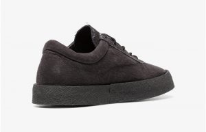 Womens Yeezy Graphite Crepe Suede Canvas Flat Sneakers 12578618 02