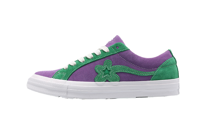 purple green and white ones