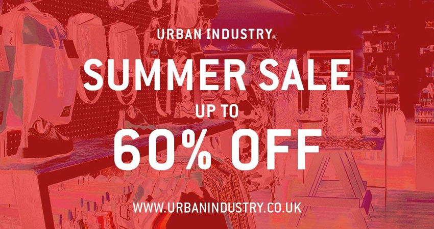 Get Up To 60% OFF At Urban Industry Summer Sale
