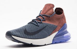 Nike Air Max 270 Flyknit Blue Red Multi AO1023-402 02