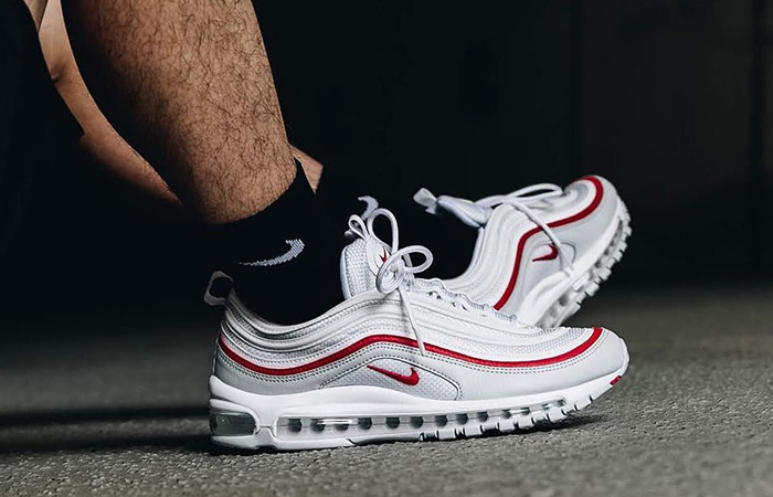 nike air max 97 white red and black