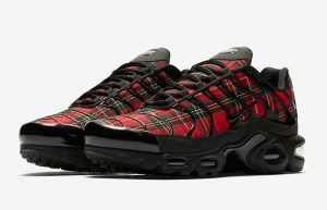 Nike Air Max Plus Plaid Tartan Black Red Womens AV9955-001 03