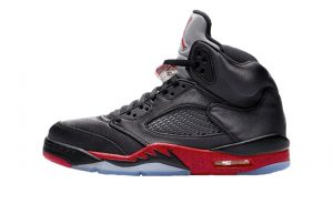 Air Jordan 5 Retro Black Red 136027-006 01