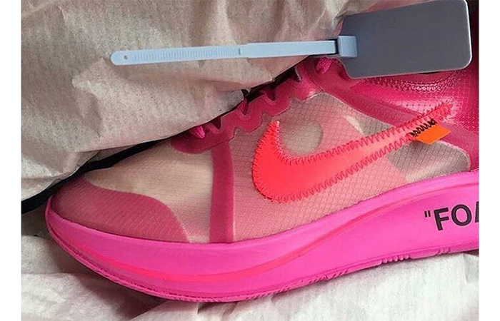 First Look At The Off-White Nike Zoom Fly SP Tulip Pink