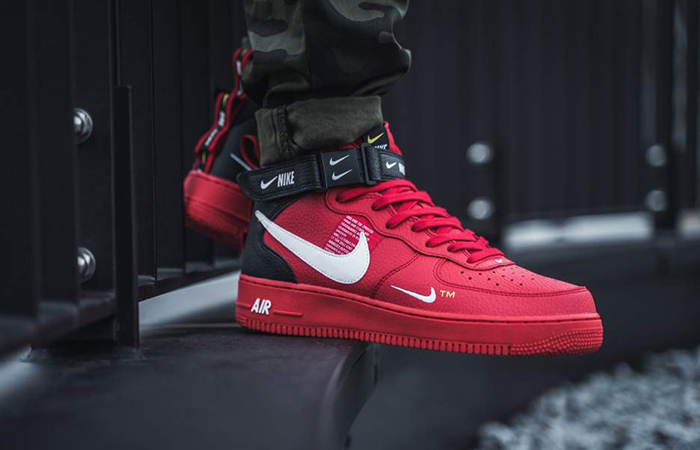nike air force 1 07 mid lv8 red