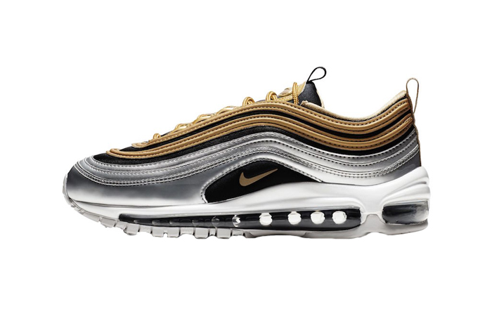 silver and gold nike