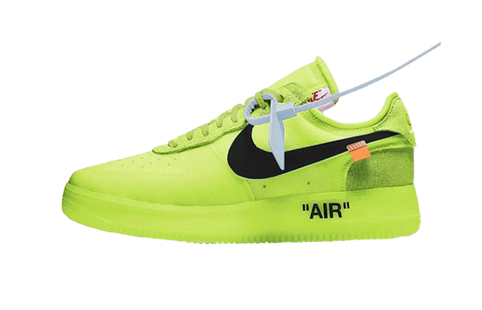 nike off white green air force 1
