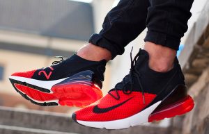 Nike Air Max 270 Flyknit Red Black AO1023-601 02